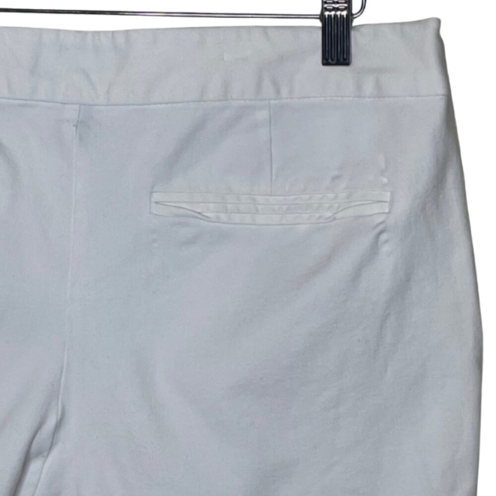 OLD NAVY | Women's Classic White Cotton Blend Pixie Shorts | Size 12 - Picture 8 of 14